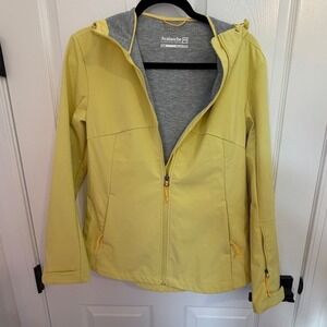 Avalanche Outdoor Supply Co Yellow Weather Shield Softshell Hooded Jacket Small